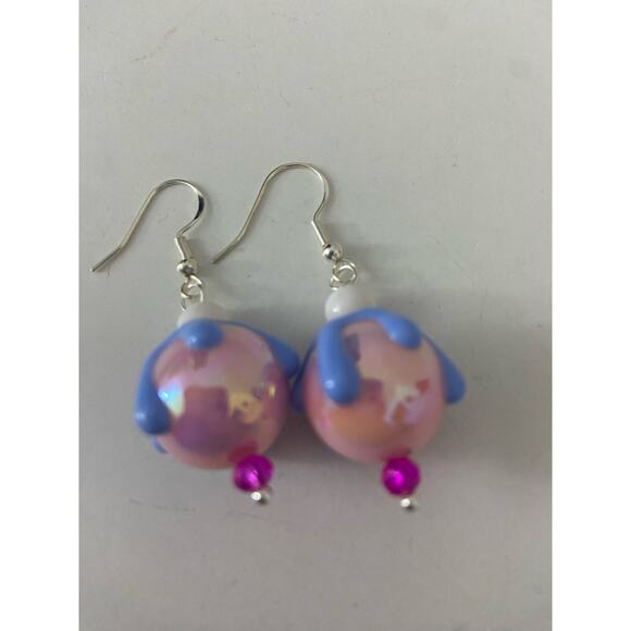 Pink ice cream earrings - Picture 4 of 4